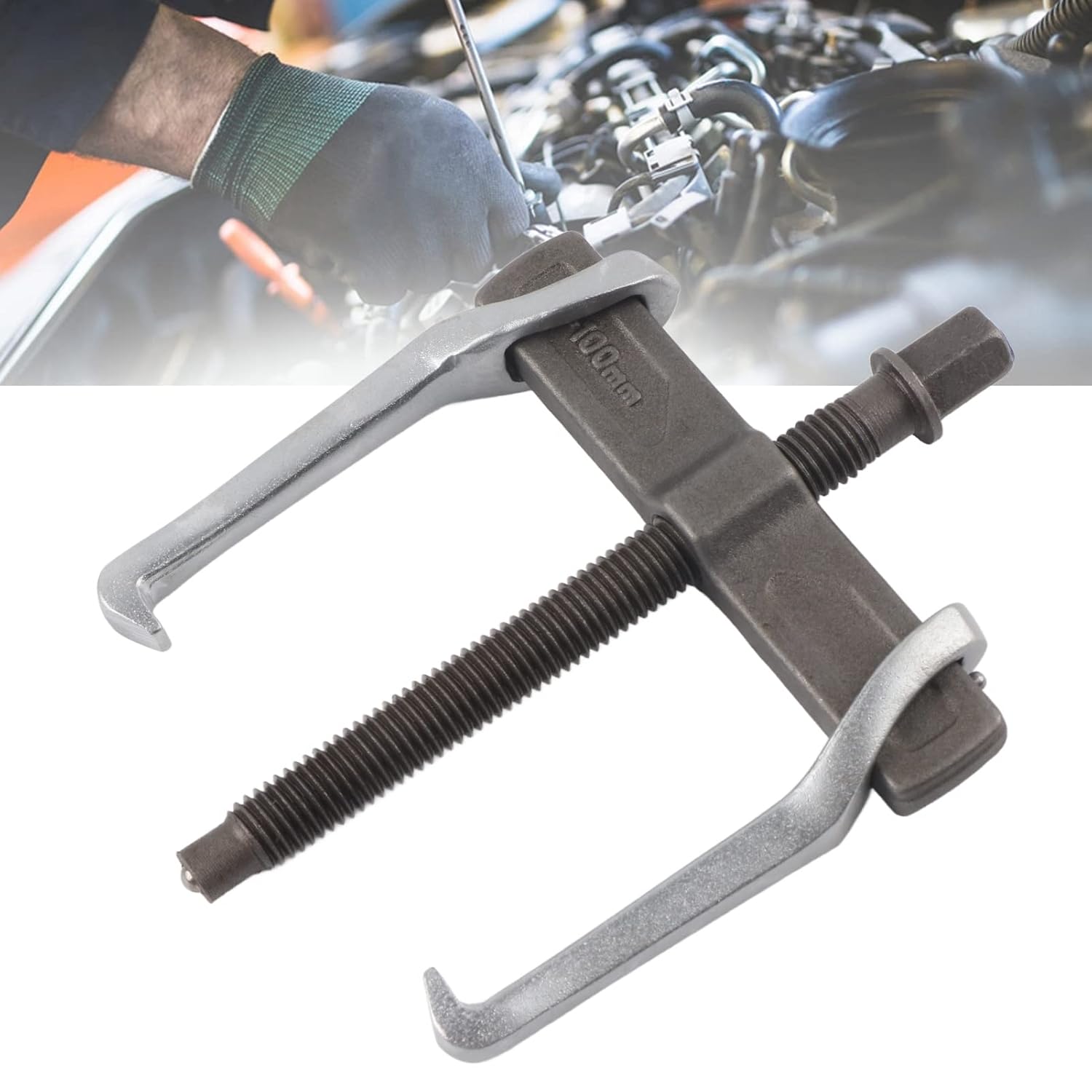Extractor de dos rodamientos de mandíbulas, extractor de engranajes de 2 garras de acero al carbono sólido para extracción del rodamiento del