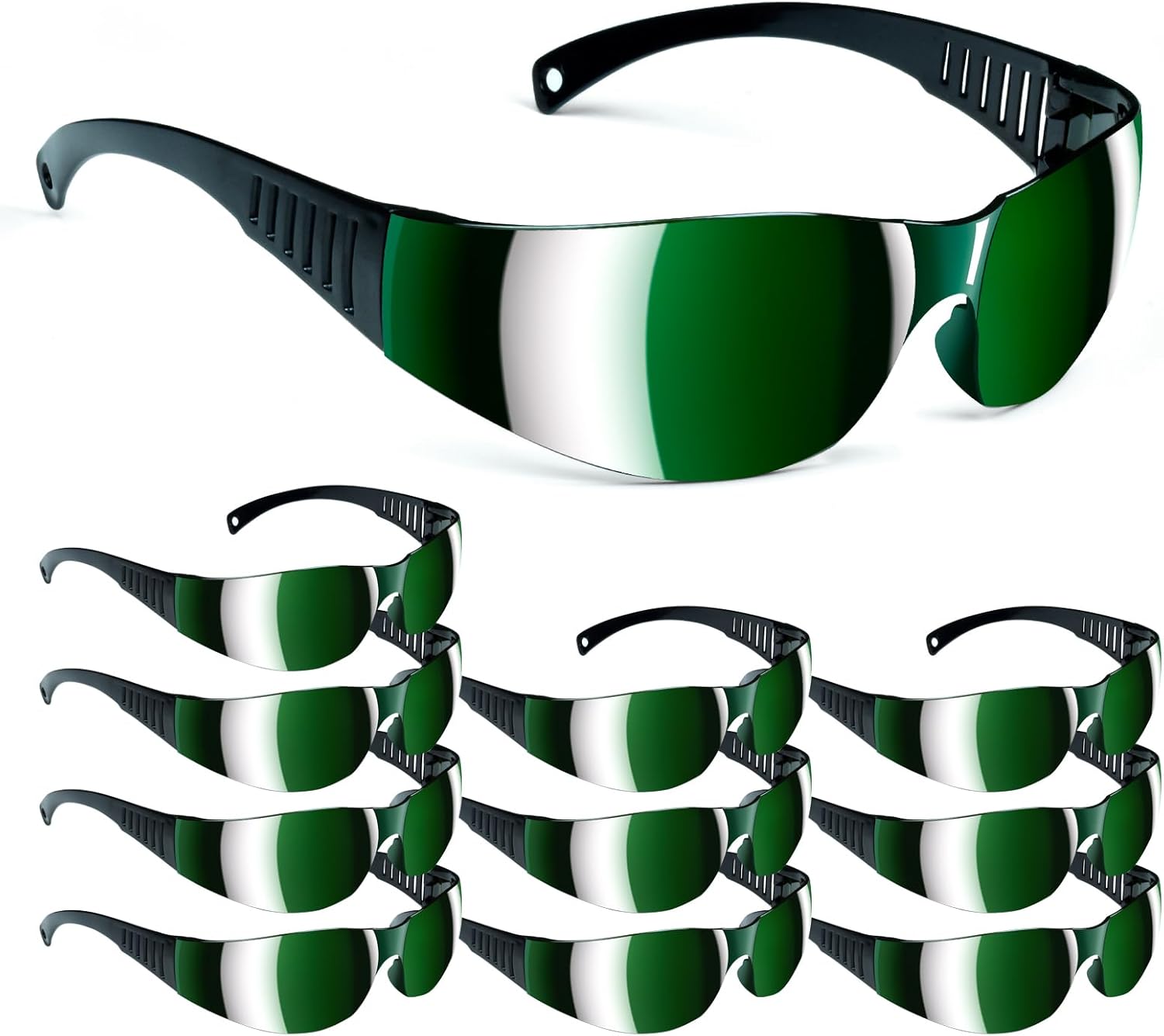 Juego de 10 gafas de seguridad IPL, gafas de protección ocular de 200-2000 nm para tratamiento de depilación láser IPL y cosmetología láser para