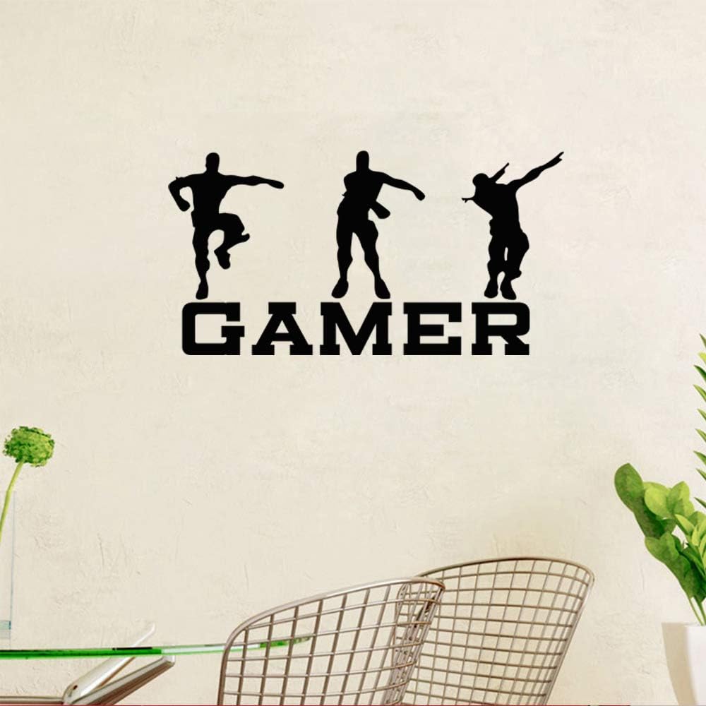 Vinilo decorativo para pared de jugadores, murales de pared de videojuegos, diseño artístico de videojuegos, decoración de pared para adolescentes,