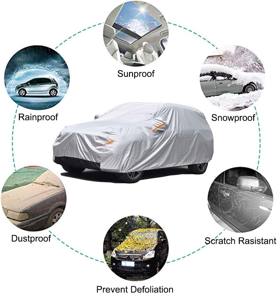 Funda para coche SUV Ford Explorer de 1995 a 2022, cubierta exterior completa Oxford impermeable para todo tipo de clima, protección contra rayos UV