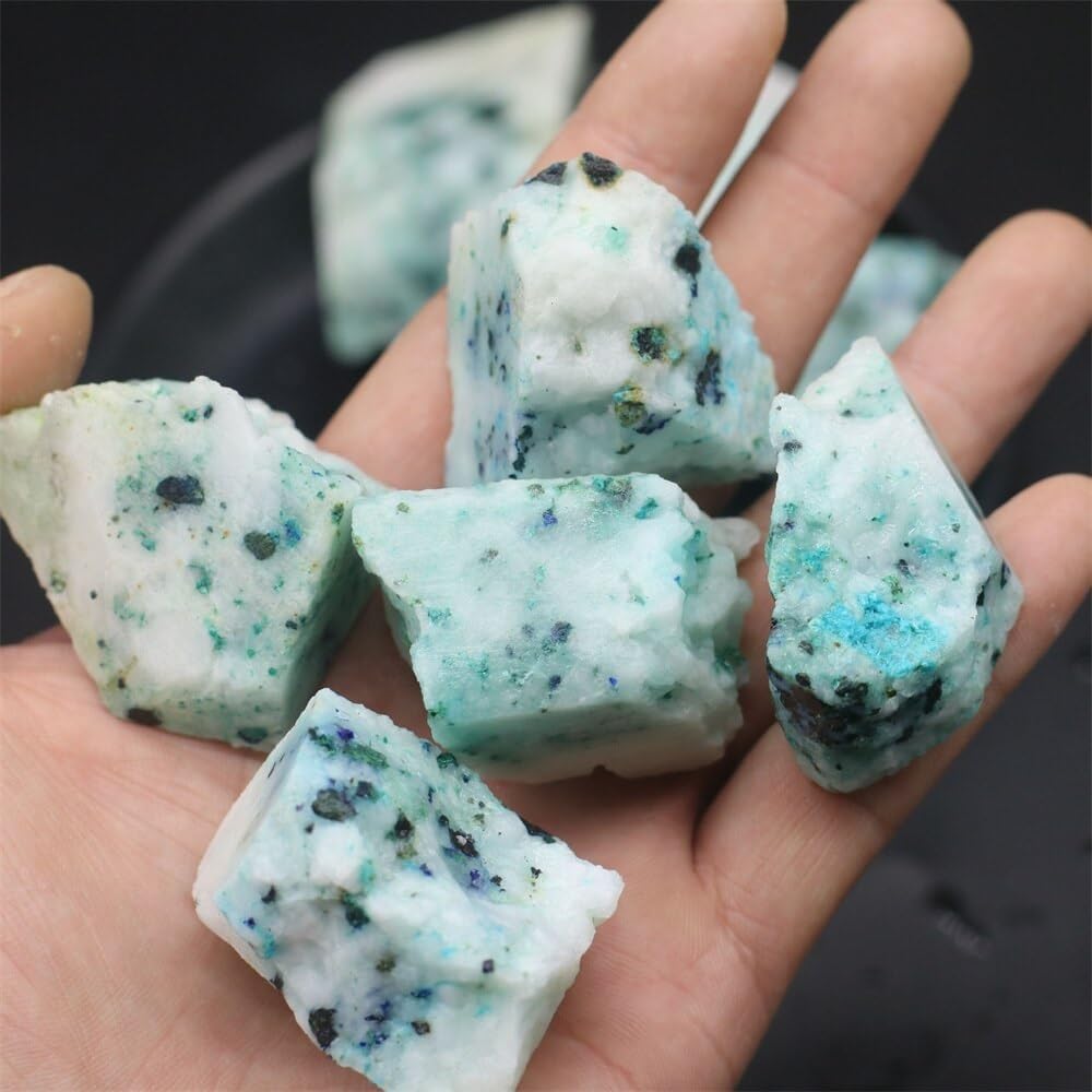 Natural Phoenix Stone Alum Malachite with Lapis Lazuli Making Jewellery Mineral Specimens Home Decoration Stone (Size  20-30g)