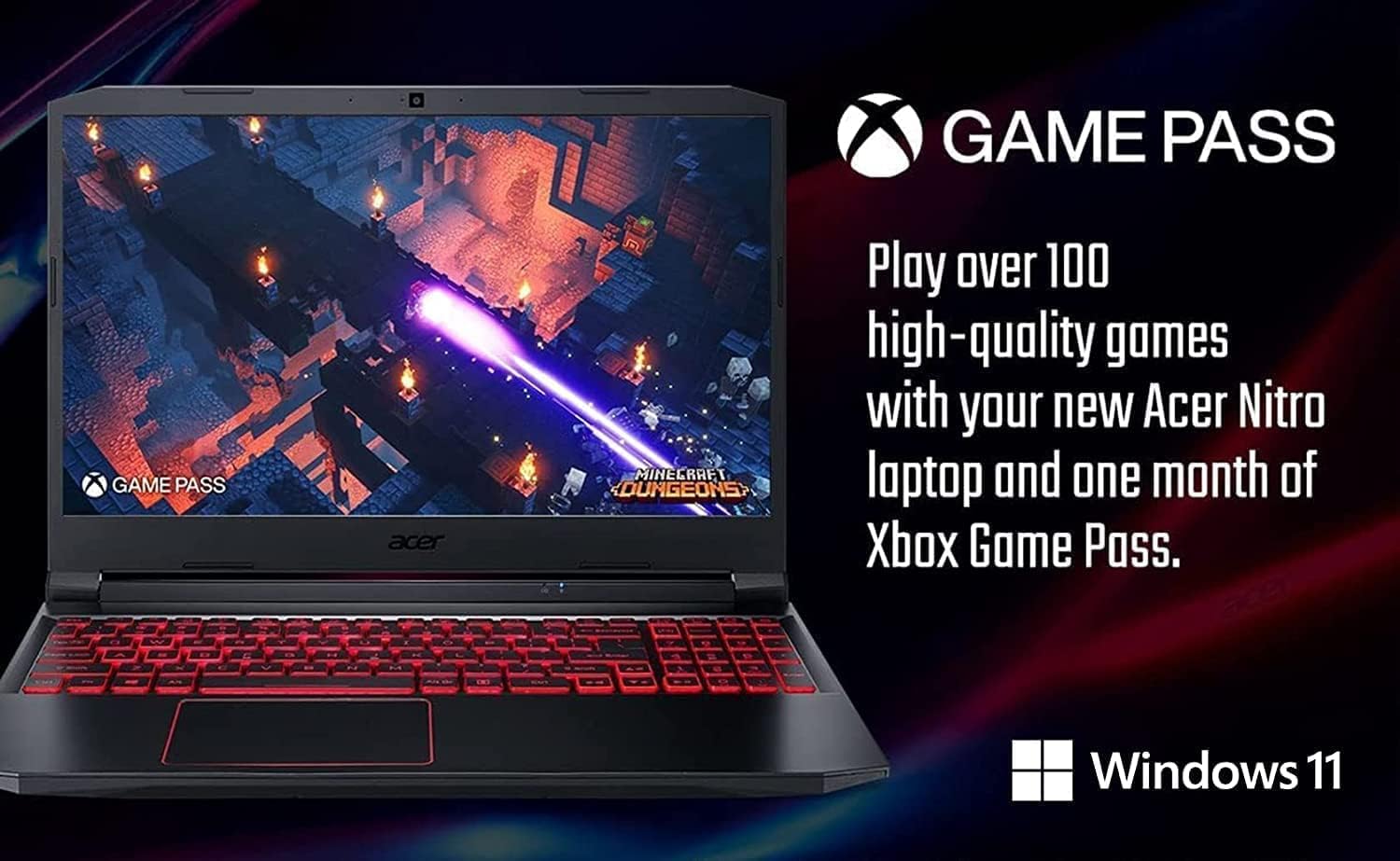Acer Nitro 5 Laptop para juegos  Pantalla IPS FHD de 15.6 pulgadas de 144 Hz  Intel Core i5-10300H  NVIDIA GeForce RTX 3050  DDR4 de 8 GB  SSD NVMe