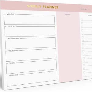 Sweetzer Orange Bloc de notas semanal de lista de tareas pendientes Bloc de notas semanal de oro rosa con calendarios diarios Agenda diaria de 7 x 10 pulgadas 2022 2023 – Planificador estudiantil planificador de trabajo y bloc de notas de Sweetzer Orange Bloc de notas semanal de lista de tareas pendientes Bloc de notas semanal de oro rosa con calendarios diarios Agenda diaria de 7 x 10 pulgadas 2022 2023 – Planificador estudiantil planificador de trabajo y bloc de notas de