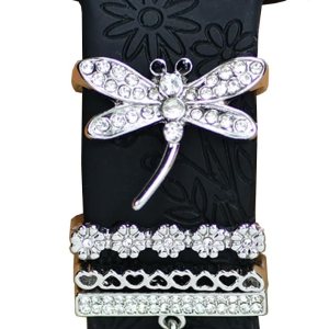 SUNOREEK Dijes decorativos de diamantes para mujer, anillos decorativos de diamantes para correas de Apple Watch de 1.929 in, 1.772 in, 1.732 in, SUNOREEK Dijes decorativos de diamantes para mujer, anillos decorativos de diamantes para correas de Apple Watch de 1.929 in, 1.772 in, 1.732 in,