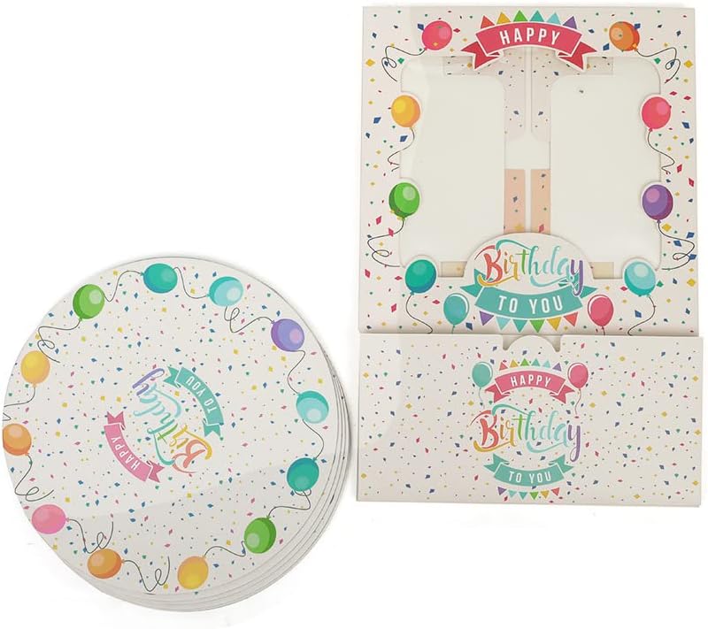36 cajas para tartas de 10 x 10 x 5 con ventana, paquete de 18 cajas para tartas de cumpleaños, cajas de panadería de 10 pulgadas (18 cajas para