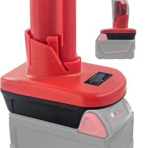 URUN Convertidor de adaptador de batería para Milwaukee 18 V a Milwaukee 12 V, repuesto para batería Milwaukee M12 48-11-2410 48-11-2411 compatible URUN Convertidor de adaptador de batería para Milwaukee 18 V a Milwaukee 12 V, repuesto para batería Milwaukee M12 48-11-2410 48-11-2411 compatible