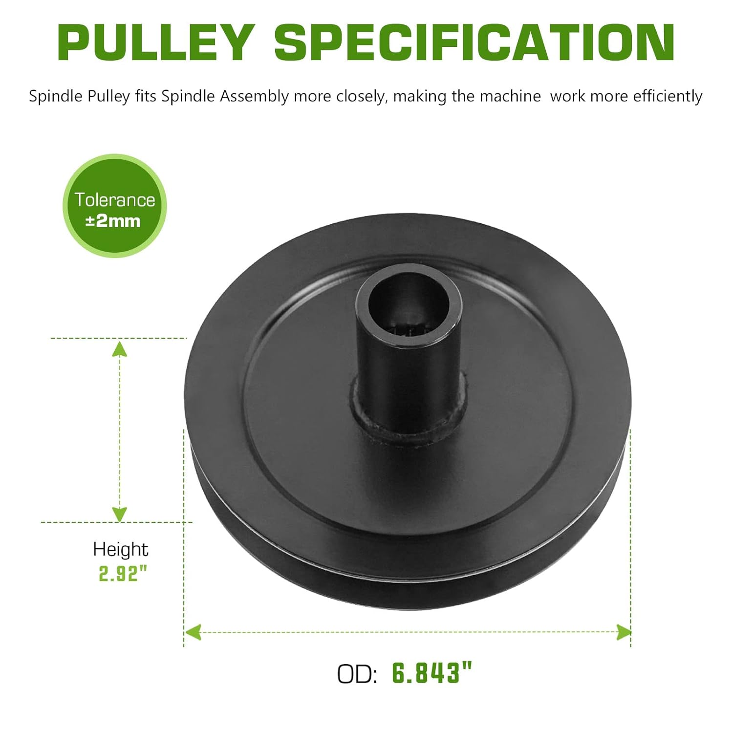 La polea del husillo de cubierta reemplaza para piezas de cortacésped Toro 100-3970 Z150 Z149 Z153
