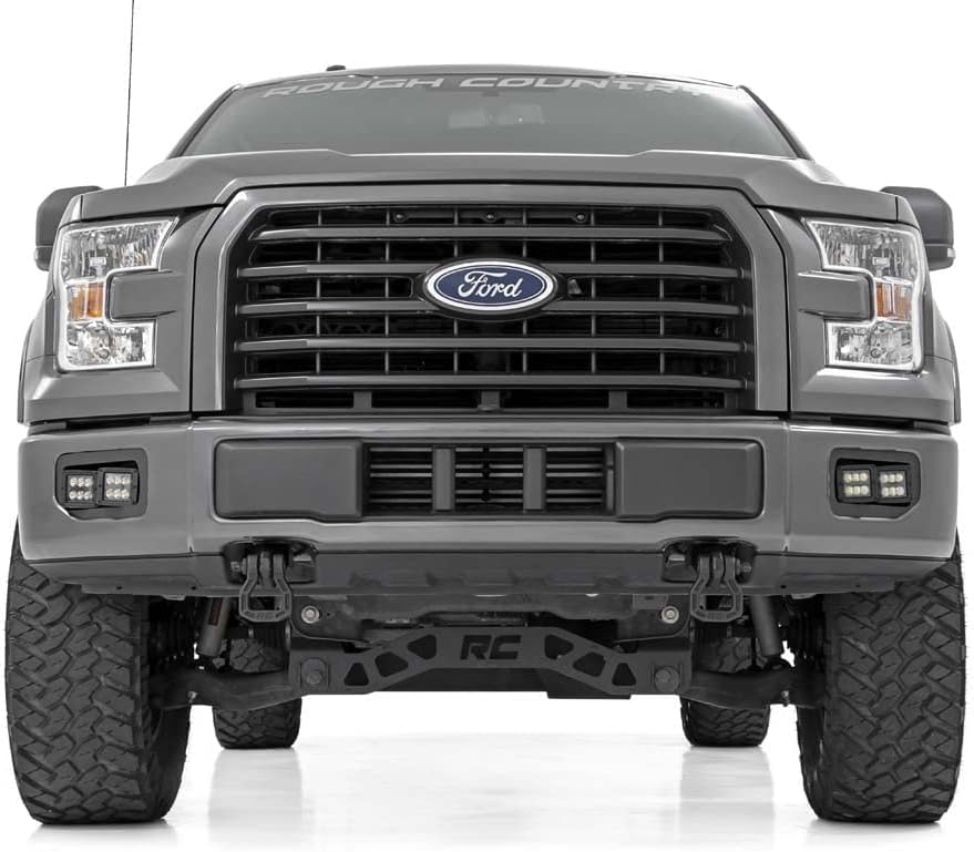 Rough Country Kit de luces antiniebla LED SpotFlood para Ford F-150-70865 2015-2017