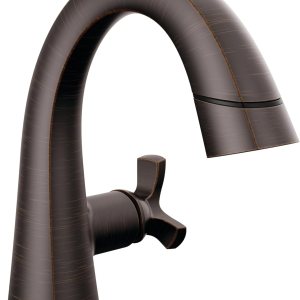 Delta Faucet Stryke – Grifo de baño extraíble, grifo de baño de bronce aceitado de un solo orificio con rociador extraíble, grifo de lavabo de baño, Delta Faucet Stryke – Grifo de baño extraíble, grifo de baño de bronce aceitado de un solo orificio con rociador extraíble, grifo de lavabo de baño,
