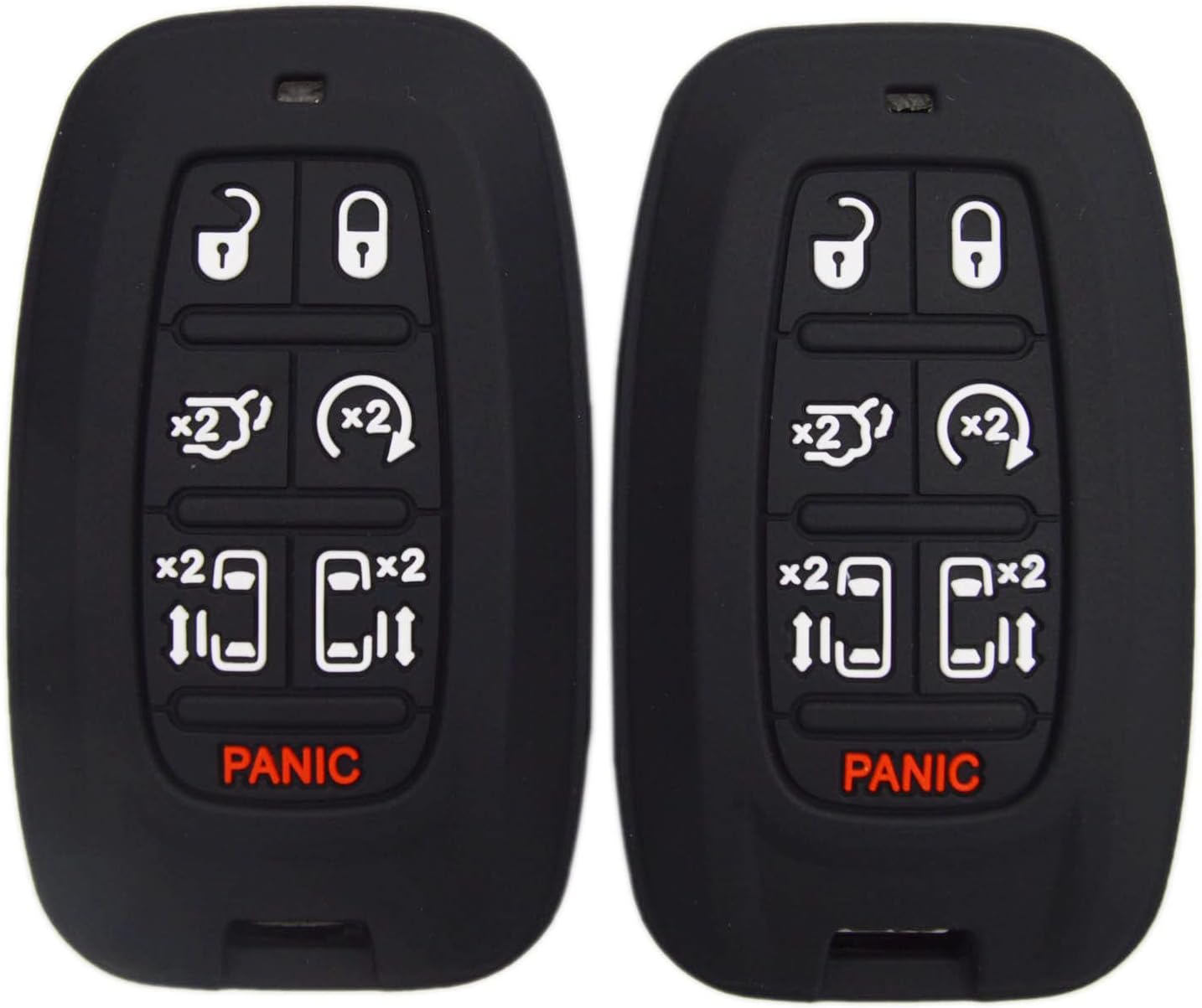 Funda protectora de goma de silicona para Chrysler Pacifica 2017-2023 y Voyager 2020-2023, 7 botones