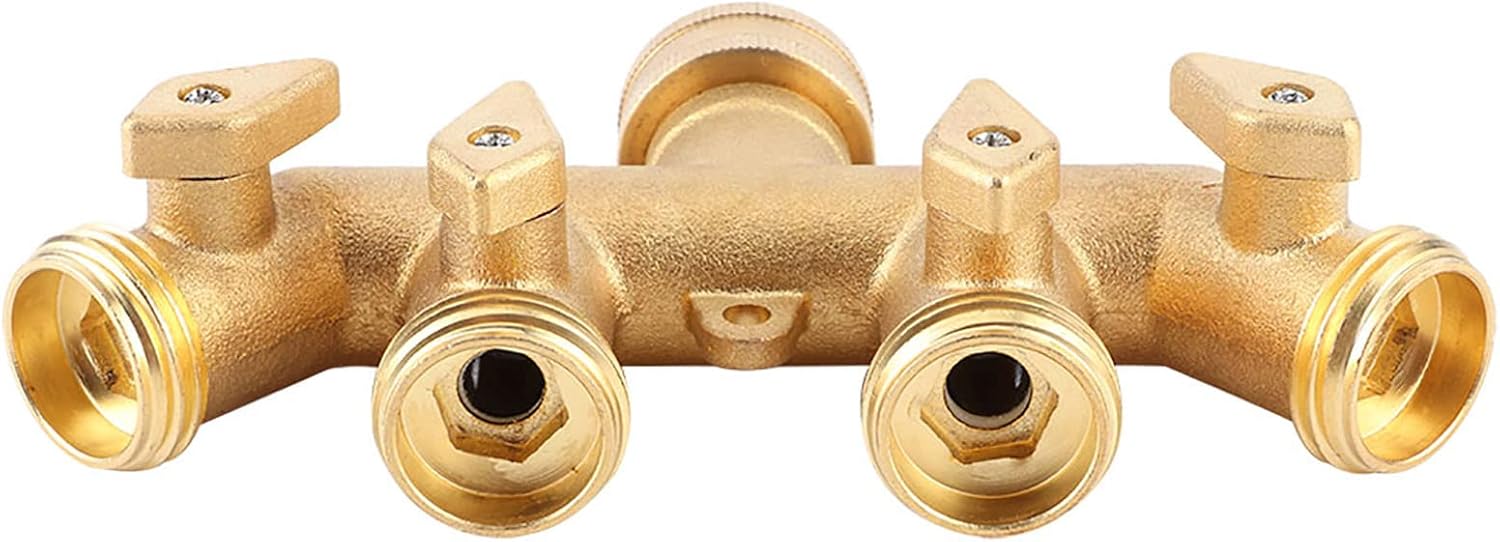 Fydun B Garden 4-Way Hose Splitter Hose A Valve Water Faucet Valve Connector B Garden 4-Way Hose for Family