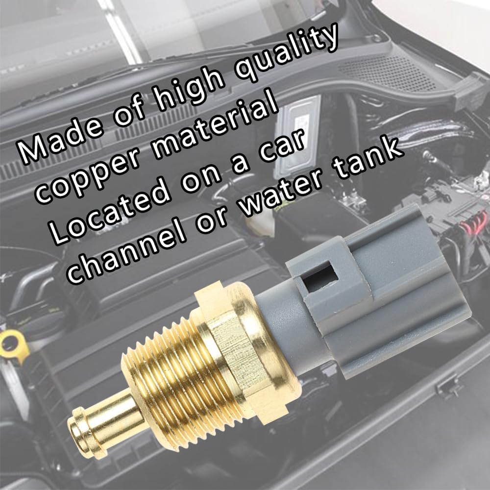 Sensor de temperatura del refrigerante de repuesto automotriz, sensor de temperatura del refrigerante del motor compatible con Ford Mustang Jaguar
