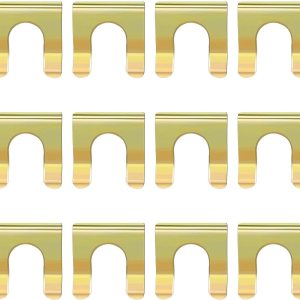 12 clips para cable de freno de mano para línea de engranajes de automóvil, repuesto de clip de metal para manguera de freno en forma de U, soporte 12 clips para cable de freno de mano para línea de engranajes de automóvil, repuesto de clip de metal para manguera de freno en forma de U, soporte