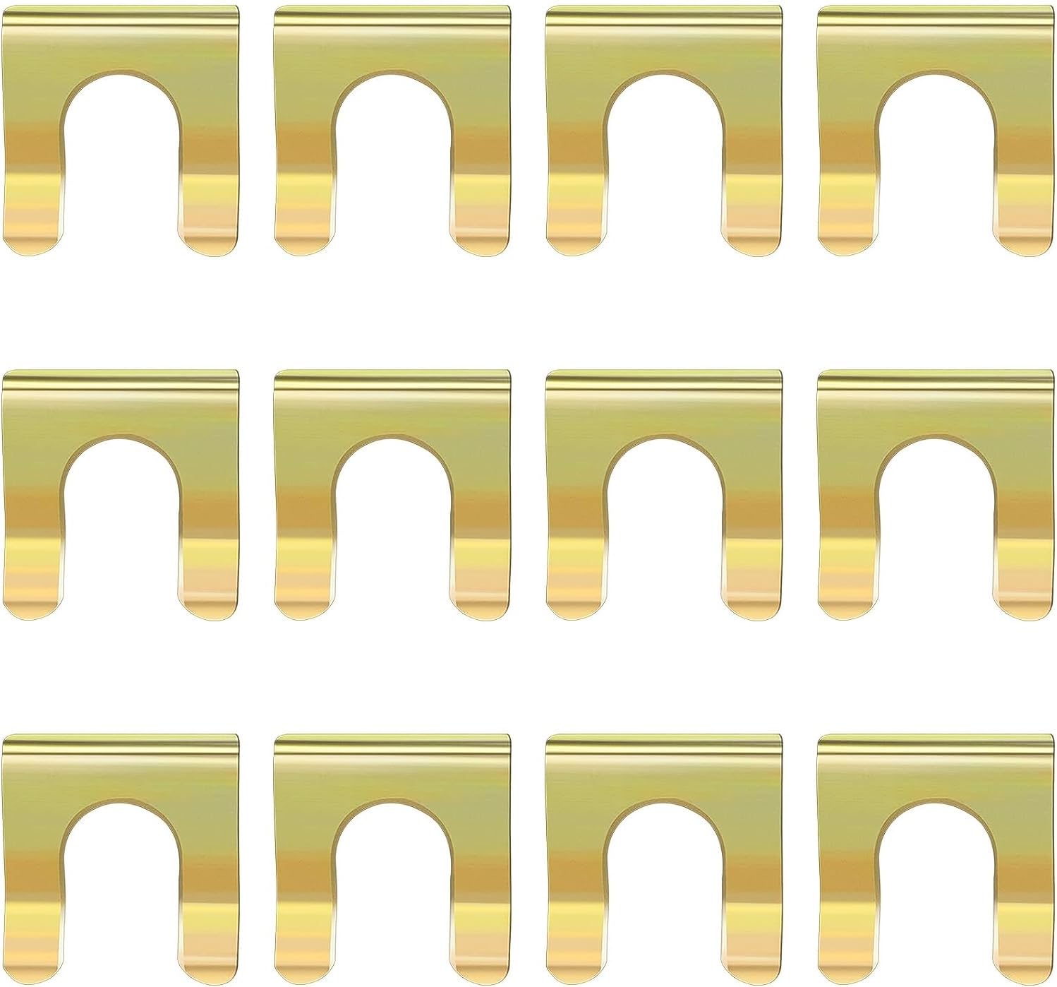 12 clips para cable de freno de mano para línea de engranajes de automóvil, repuesto de clip de metal para manguera de freno en forma de U, soporte