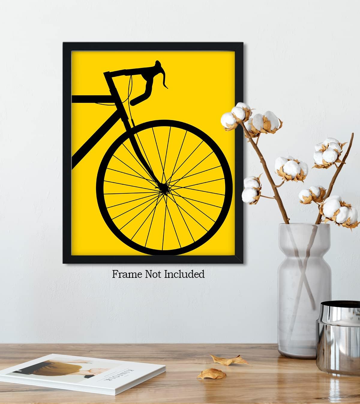 Decoración para el hogar de bicicleta de carretera, arte minimalista para pared, regalo divertido para hombres y mujeres que disfrutan del ciclismo,