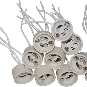 (Lote de 10) SpiritLED GU10 Socket, conector de cable para bombilla GU10 (Lote de 10) SpiritLED GU10 Socket, conector de cable para bombilla GU10