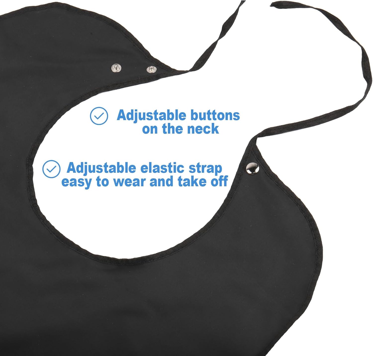 Foodie – Baberos para adultos con atrapador de migas, bromas de mordaza, babero, regalo ajustable, protectores de ropa para comer para adultos