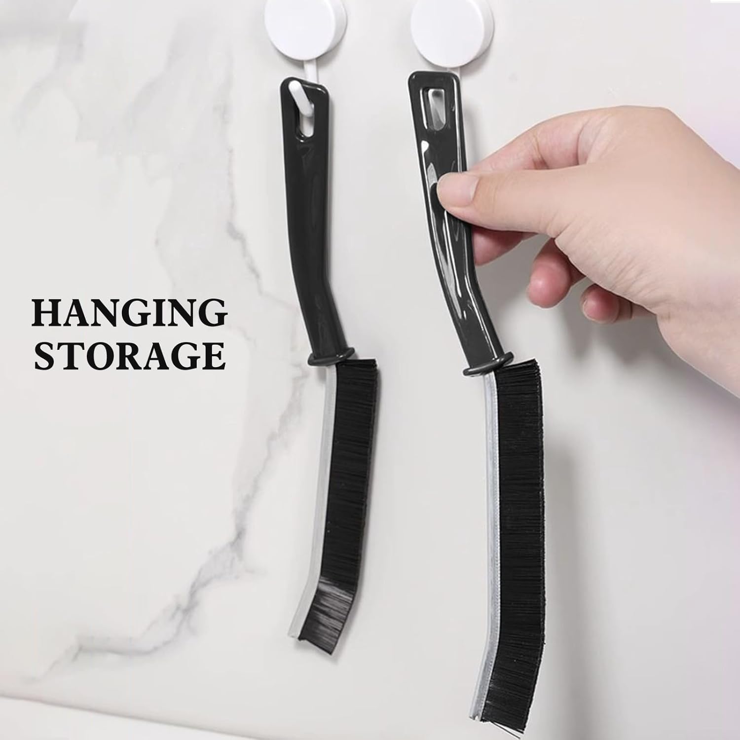 Cepillo de limpieza de hendiduras de baño, cepillo multiusos para baño, cocina, azulejos, ventanas, costuras, herramienta de cepillo de limpieza