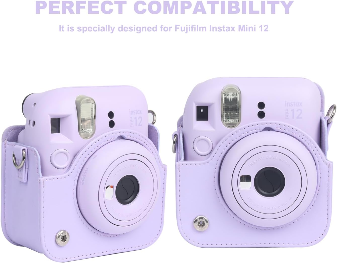 Kit de accesorios 12 en 1 para cámara instantánea Fujifilm Instax Mini 12 con funda para cámara, álbum de fotos y marcos, calcomanía de bricolaje,