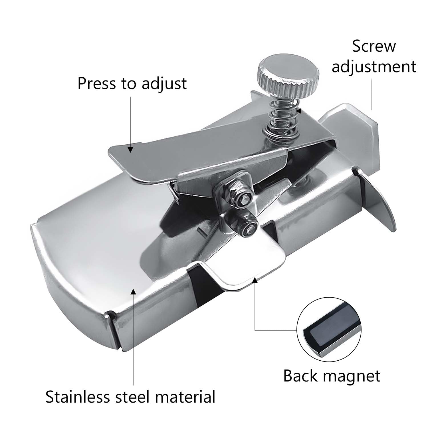 Guía de costura magnética para máquina de coser, accesorio universal para máquina de coser, medidor de costura de dobladillo inferior lineal