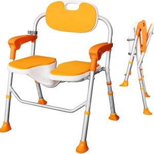 Silla de ducha para ducha interior, silla de ducha plegable para ancianos y discapacitados, asiento de ducha para adultos, silla de baño portátil de Silla de ducha para ducha interior, silla de ducha plegable para ancianos y discapacitados, asiento de ducha para adultos, silla de baño portátil de