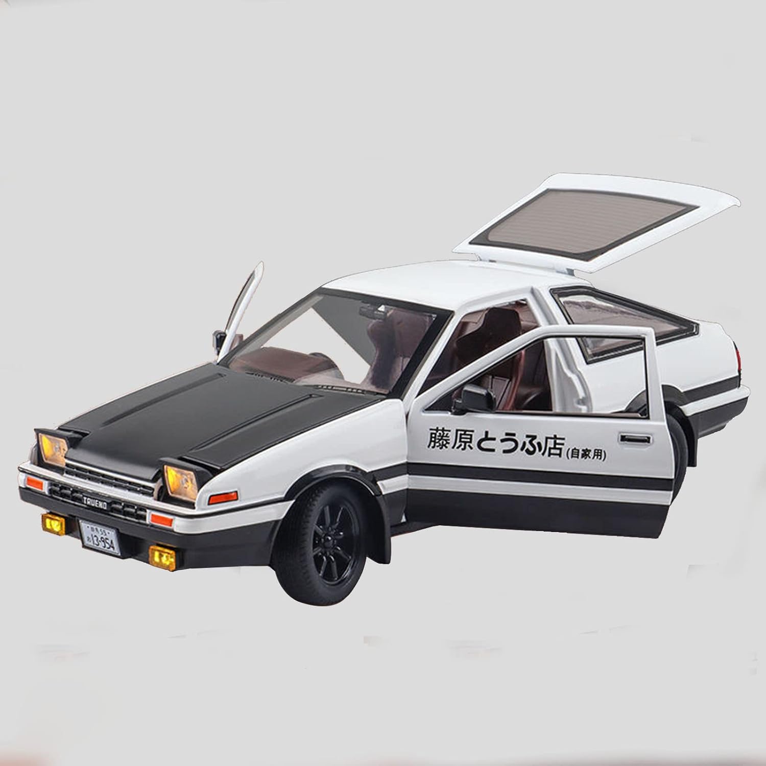 Mzexoma Initial D Toyota Trueno AE86 – Modelo de automóvil de aleación fundida a presión, juguetes deportivos para niños y adultos, vehículos de
