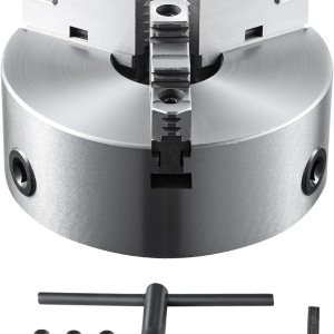 VEVOR Mandril de torno de 3 mandíbulas, 8 pulgadas, mandril de torno autocentrante, rango de sujeción de 0.16-8 pulgadas0.157-7.874 in con tornillos VEVOR Mandril de torno de 3 mandíbulas, 8 pulgadas, mandril de torno autocentrante, rango de sujeción de 0.16-8 pulgadas0.157-7.874 in con tornillos