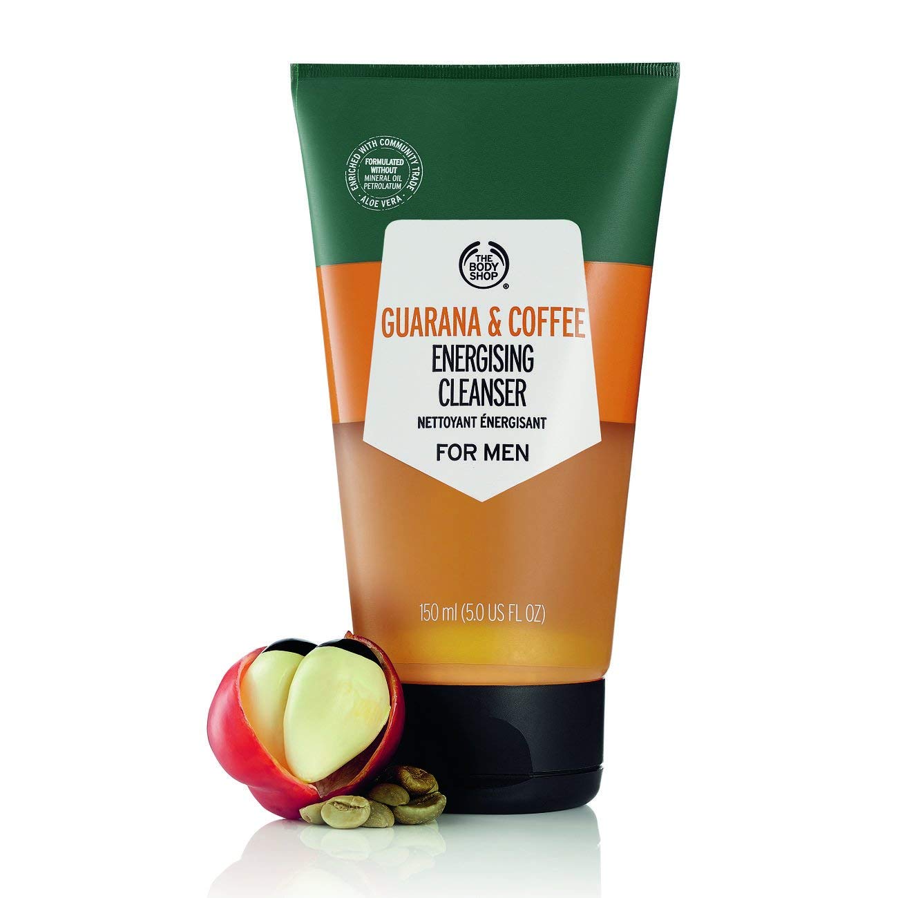 Roti Limpiador Energizante De Guaraná Y Café Para Hombres, 150 Ml
