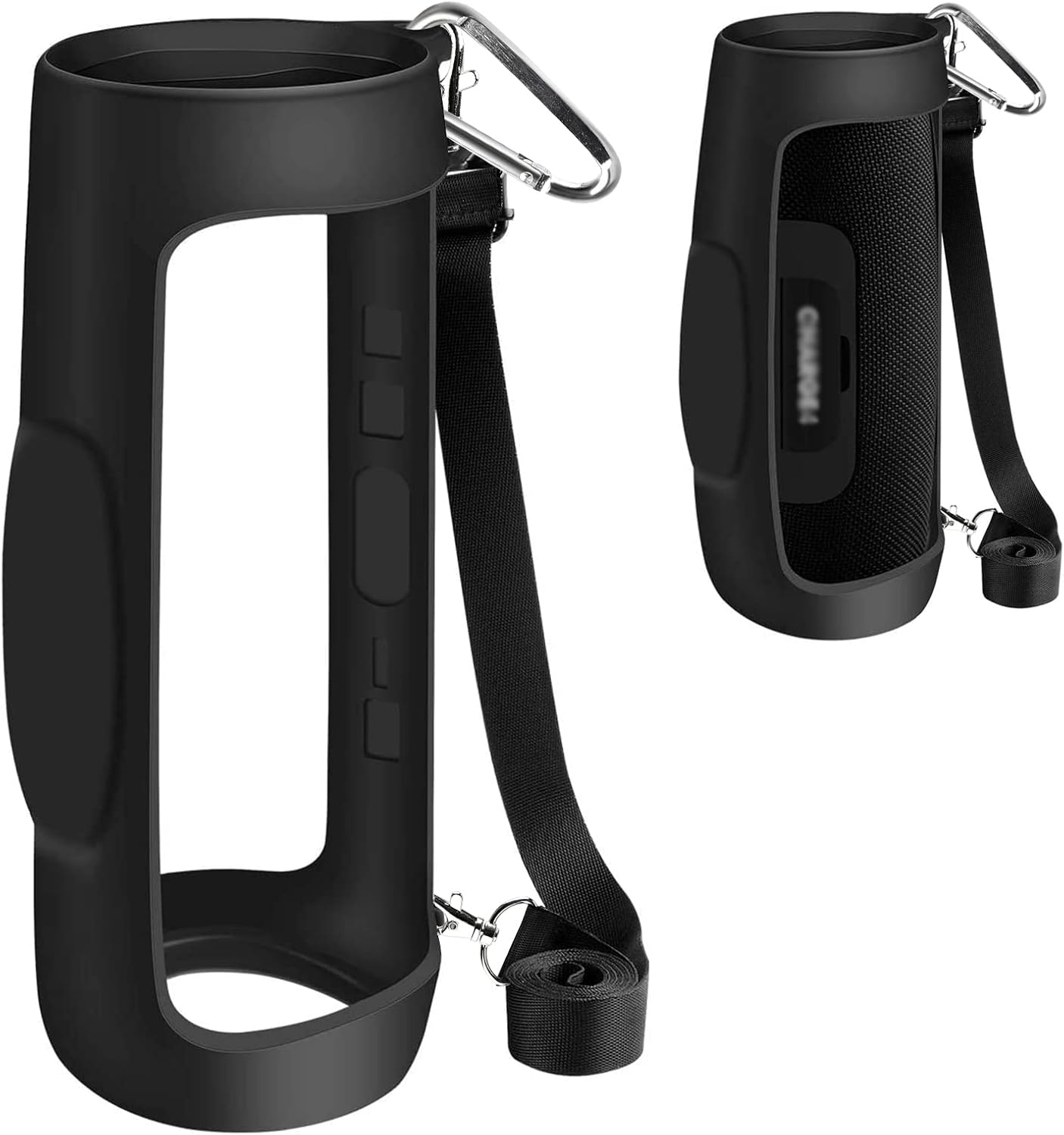 Funda de silicona para JBL Charge 4 portátil impermeable inalámbrico Bluetooth altavoz, gel de viaje, piel suave, bolsa de transporte de goma