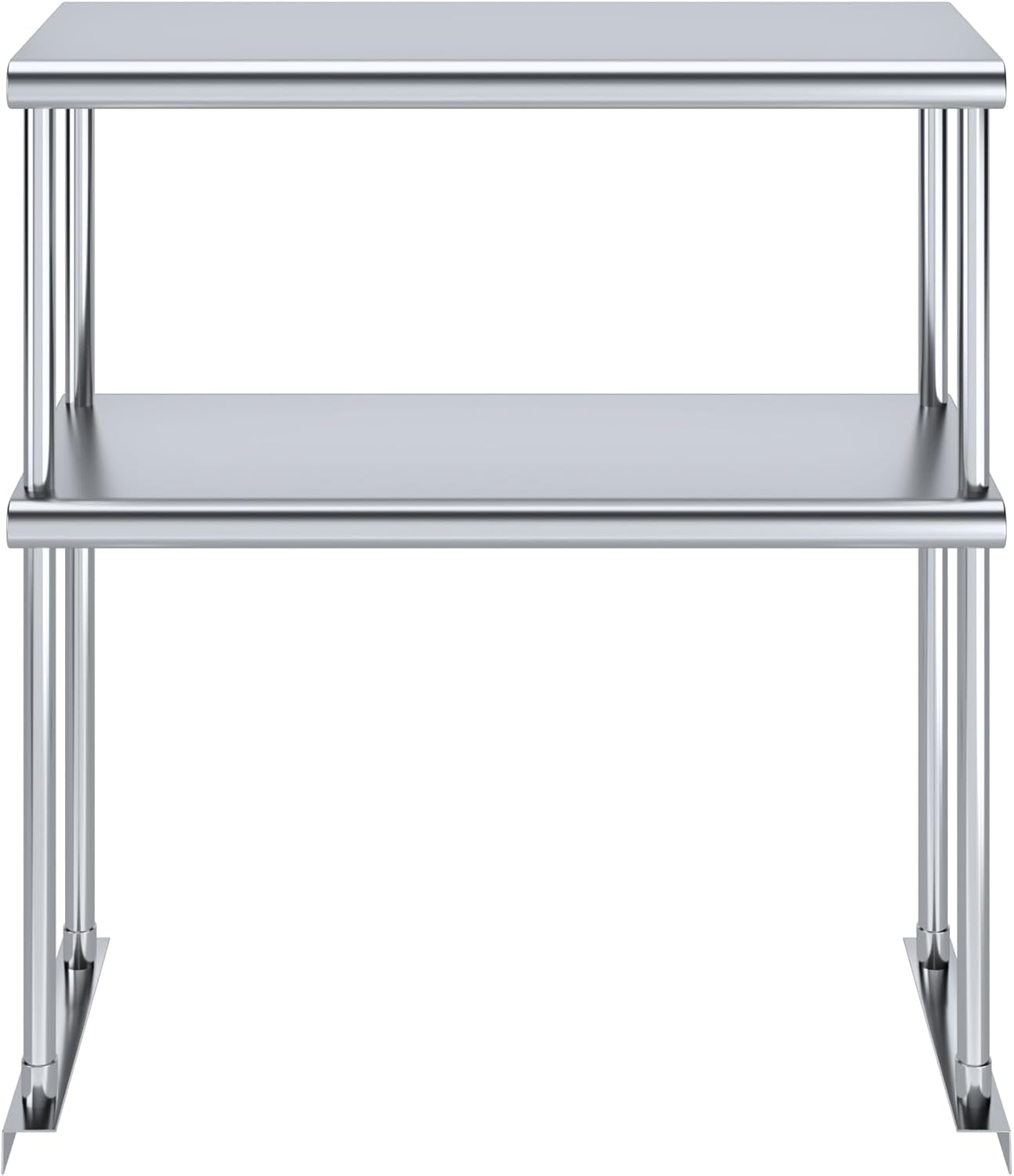 AmGood Estante Doble Acero Inoxidable NSF – Muchos (30″ Largo x 12″ Profundo)
