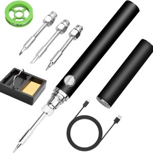 Kit de soldador inalámbrico, soldador inalámbrico portátil recargable por USB, kit de herramientas de 3 ajustes de temperatura para reparación de Kit de soldador inalámbrico, soldador inalámbrico portátil recargable por USB, kit de herramientas de 3 ajustes de temperatura para reparación de