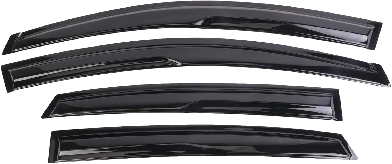 Duolctram – 4 deflectores de visera de ventana de repuesto para Nissan Sentra Sedan 2013-2019