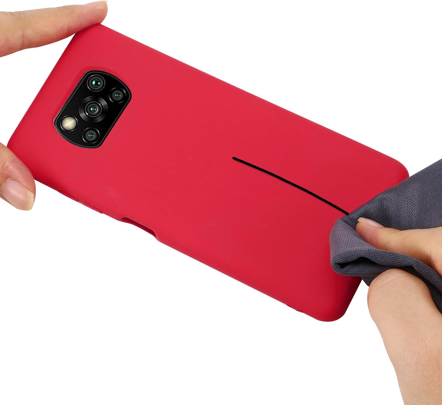 Funda para Xiaomi Poco X3Xiaomi Poco X3 Pro, Funda protectora de silicona líquida para Xiaomi Poco X3Xiaomi Poco X3 Pro con cordón de silicona,