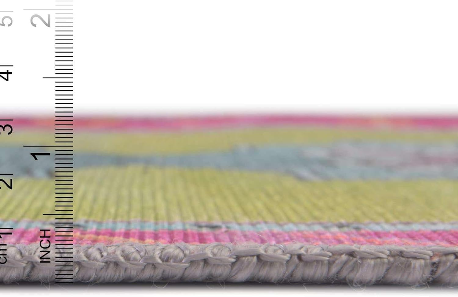 Unique Loom Timeless Collection – Alfombra de área – Thomas (2′ x 3′ 1″ ovalada, verdemarfil)