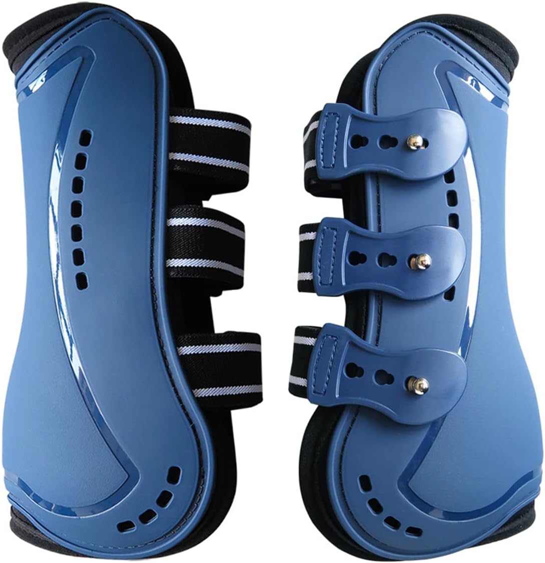 Wandrola Botas de caballo abiertas con tendón de salto frontal, protección segura de las piernas, suministros equinos clásicos