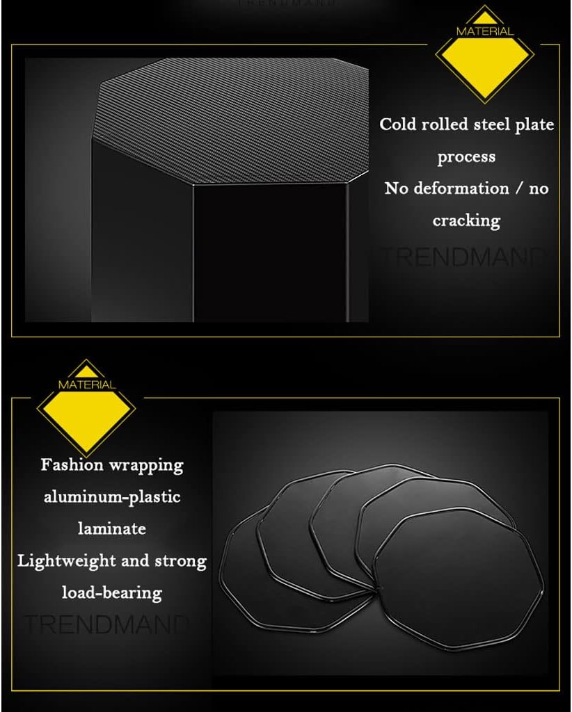 Zapatero – Zapatero de metal de 9 niveles moderno Lazy Susan giratorio de 360 grados para zapatos, torre redonda octágona, giratoria, para
