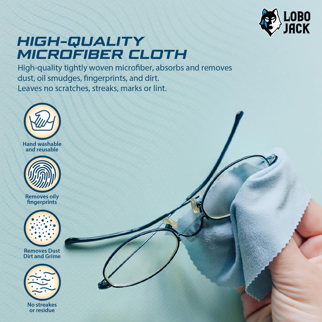 Paños de limpieza de microfibra de 2 pasos limpiar y pulir  Limpiadores de tela para lentes, lentes de cámara, teléfono celular y pantalla de