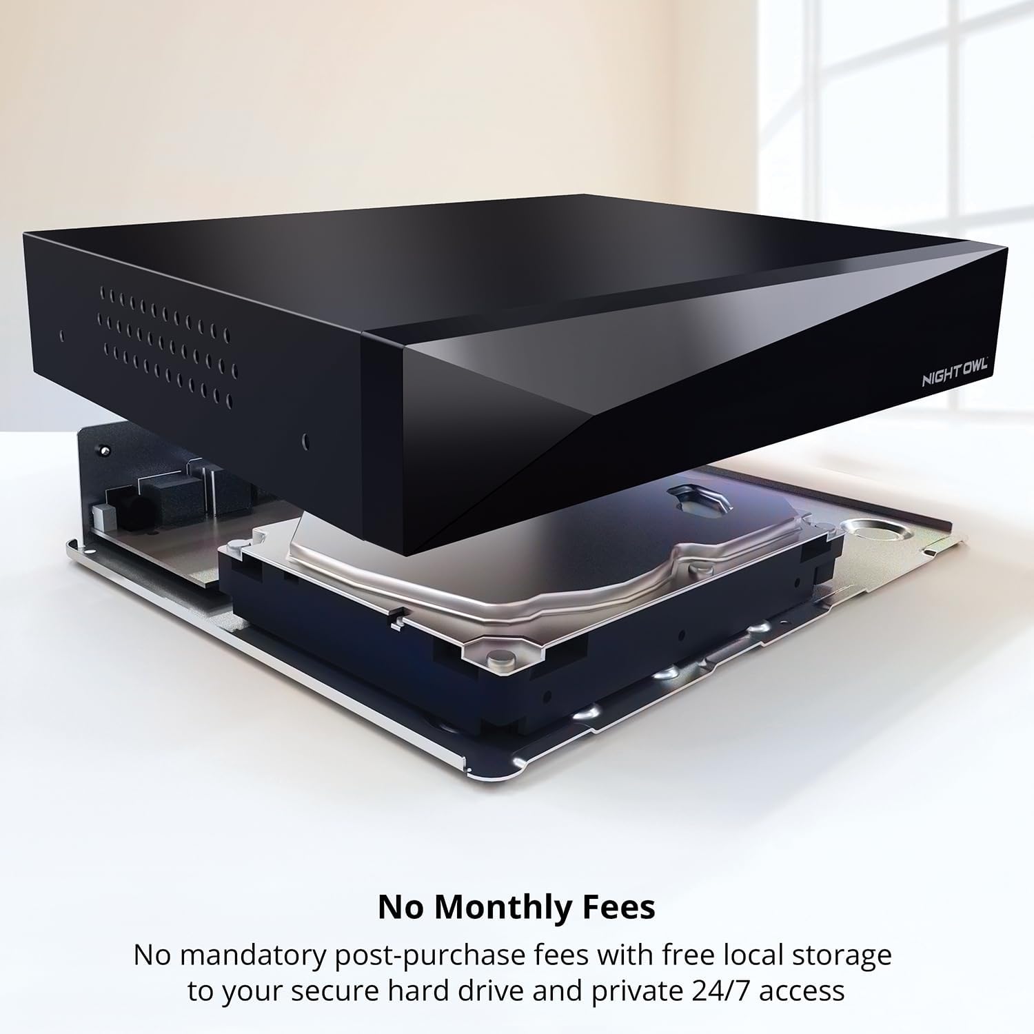Night Owl Audio bidireccional 20 canales 1080p video DVR de seguridad para el hogar con disco duro de 1 TB (agrega hasta 20 cámaras en total) (1 TB)