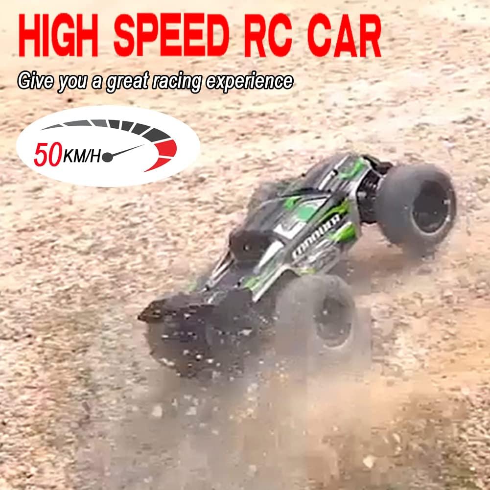 Autos RC a escala 116, auto de control remoto de 50 KMH, alta velocidad, 4WD, camión RC para niños, adultos, niños, 2.4 GHz, todo terreno, Buggy
