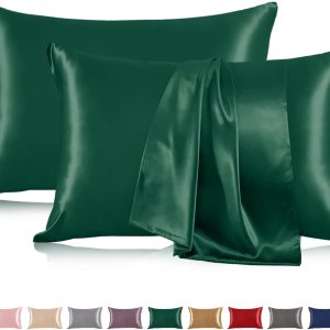 THXSILK Juego de 2 fundas de almohada de seda de morera 100 % pura para cabello y piel, funda de almohada de seda Momme de grado 6A+ tamaño Queen de THXSILK Juego de 2 fundas de almohada de seda de morera 100 % pura para cabello y piel, funda de almohada de seda Momme de grado 6A+ tamaño Queen de