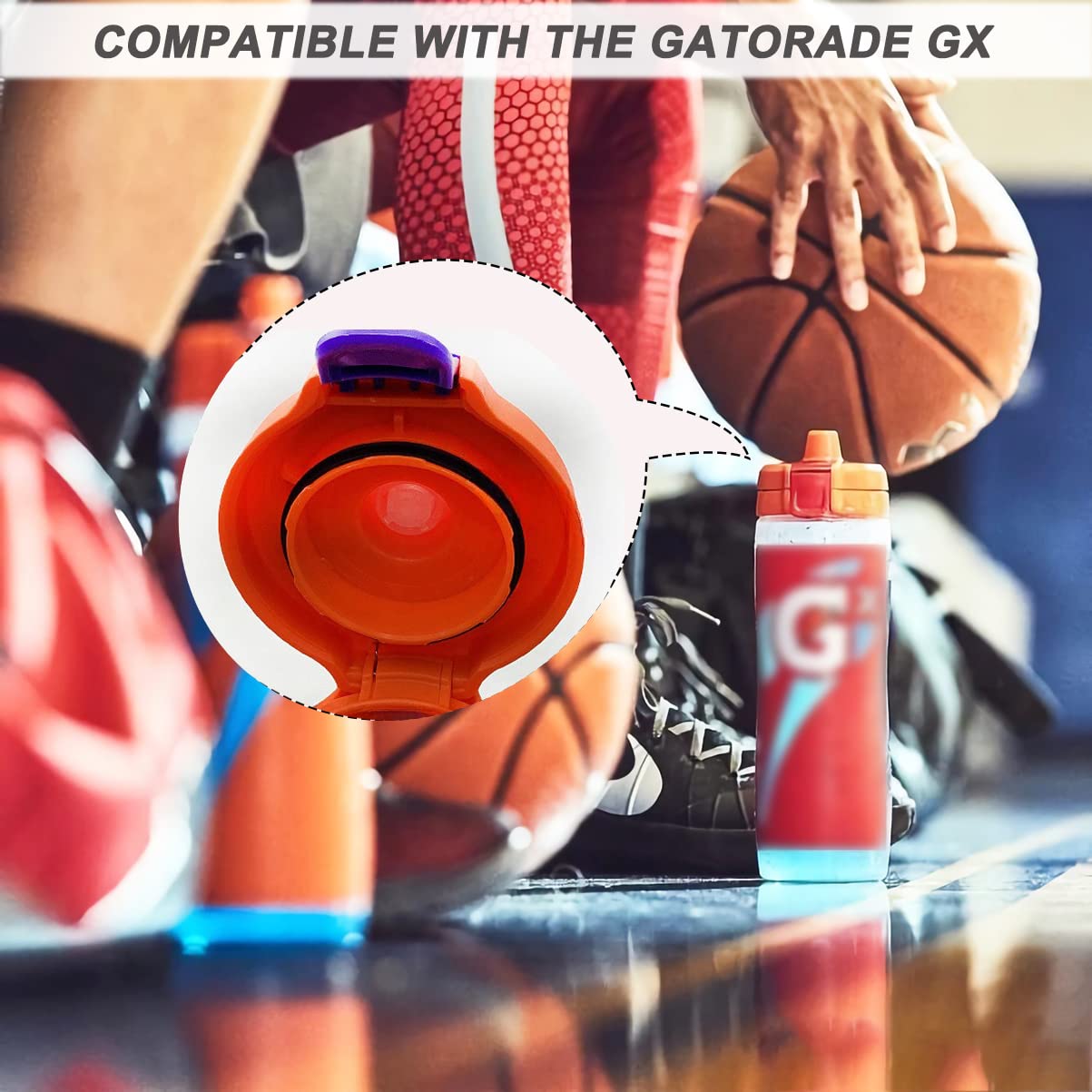 10 juntas de repuesto de goma compatibles con botellas de agua Gatorade GX, pieza de repuesto de silicona de grado alimenticio para botella de