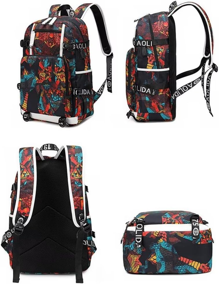 Jugador de Fútbol M-essi Mochila Multifunción Viaje Portátil Ventiladores Bolsa Multicolor Para Hombres Mujeres, Azul marino – 3, Moderno