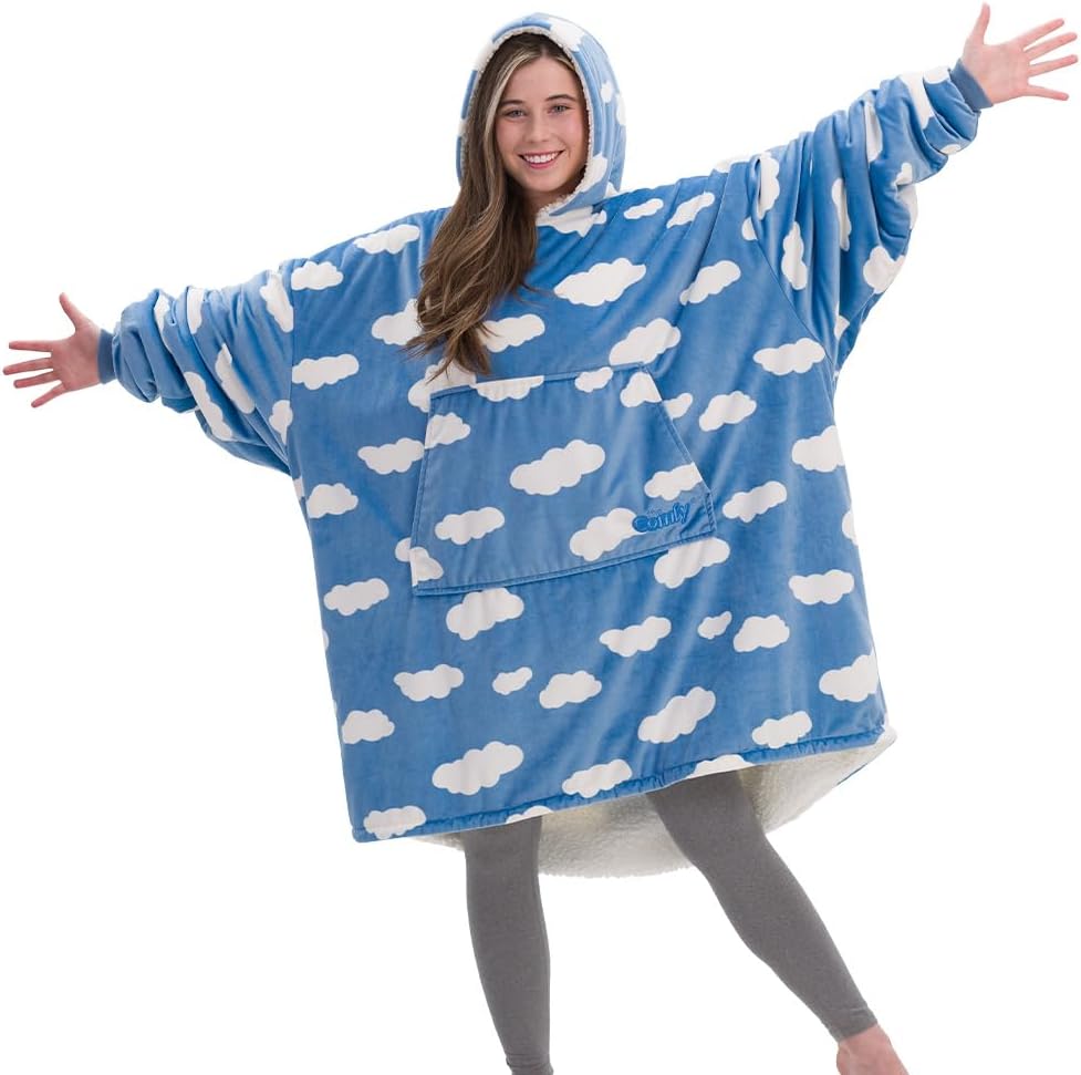 THE COMFY Original  Manta de microfibra y sherpa de gran tamaño, vista en Shark Tank, talla única