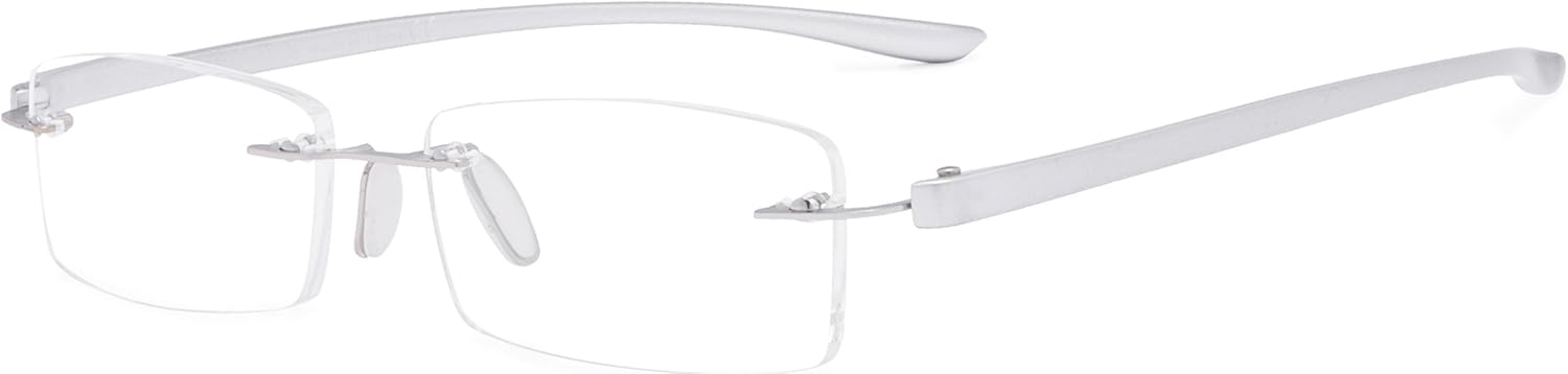 Eyekepper Gafas de lectura sin montura para lentes pequeñas para hombres y mujeres