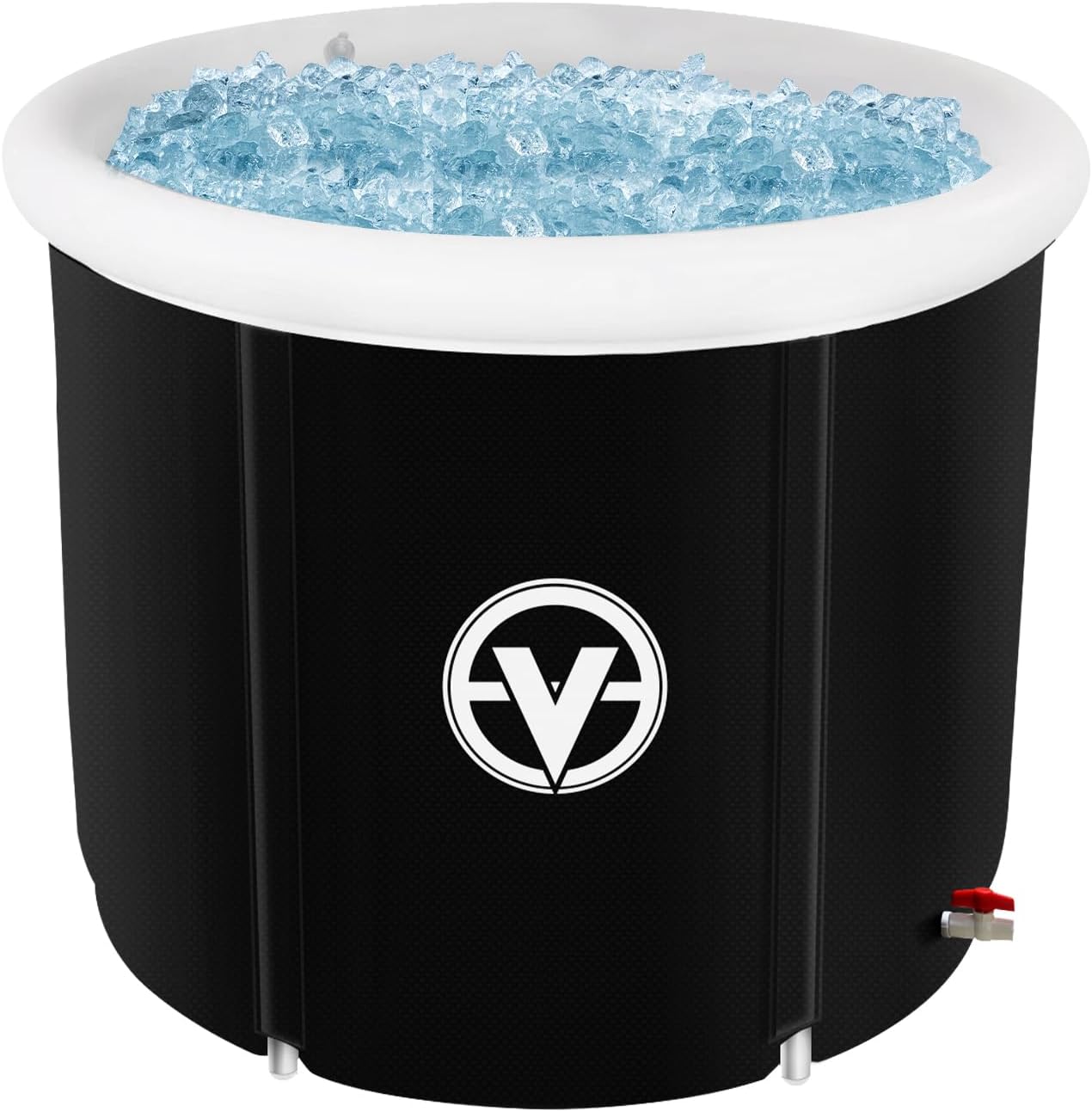 valktech Bañera de hielo para adultos, bañera grande independiente plegable, bañera de hidromasaje, bañera de hidromasaje, bañeras de tamaño adulto