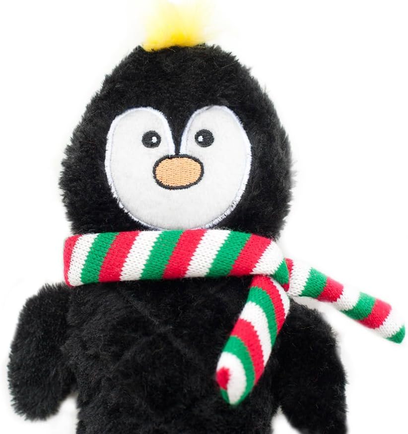 ZippyPaws Jigglerz – Juguete de Navidad para perros, regalos navideños chirriantes de felpa para cachorros pequeños y medianos, regalos interactivos