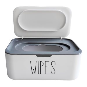 Dispensador de toallitas de bebé para baño, soporte de toallitas desechables, 7.48 x 5.12 x 2.95 pulgadas, caja de almacenamiento de toallitas Dispensador de toallitas de bebé para baño, soporte de toallitas desechables, 7.48 x 5.12 x 2.95 pulgadas, caja de almacenamiento de toallitas