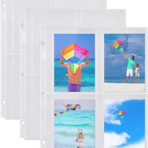 Dunwell – Recambios para fundas de fotos 3 anillas bolsillos transparentes para fotos con ranuras para notas capacidad para fotos de 5 x 7 x 6 y 35 Dunwell – Recambios para fundas de fotos 3 anillas bolsillos transparentes para fotos con ranuras para notas capacidad para fotos de 5 x 7 x 6 y 35