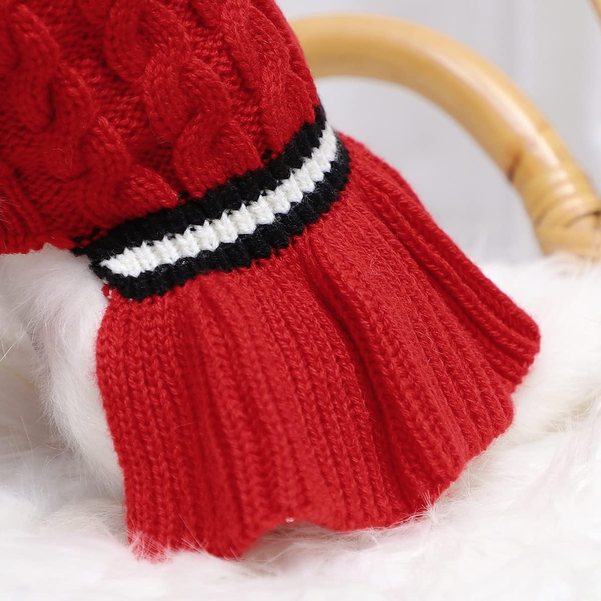 Lawkul Suéteres para mascotas para perros pequeños, suéteres de punto para perro, ropa cálida de invierno, vestido de otoño para cachorro, gato,