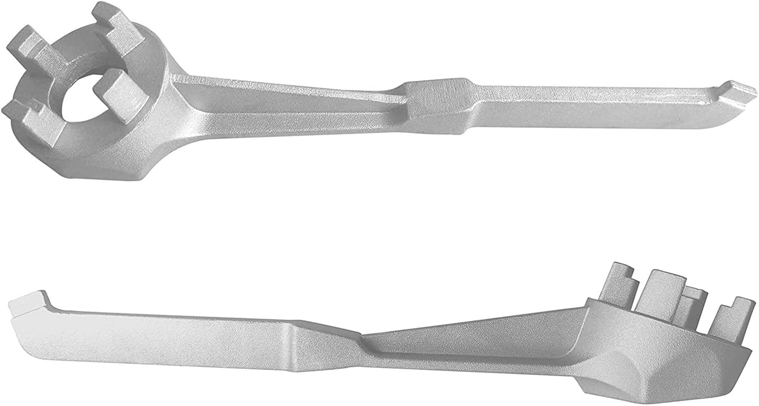 Llave Bung Llave de tambor de aluminio de galón, llave de tambor para abrir 10, 15, 20, 30, 50, 55 galones, llave de tambor de 55 galones, enchufe